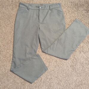 Gray Straight-Leg Pants